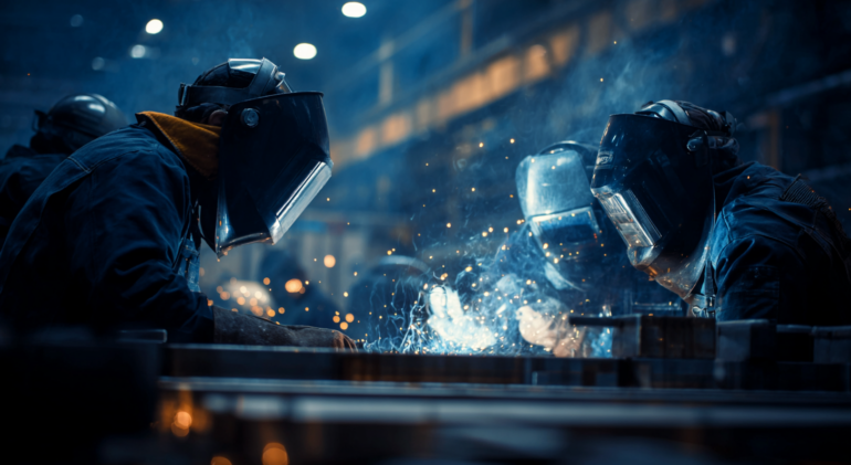 Industry Montage Group - project for Fördertec GmbH focused on welding and fabrication of steel construction